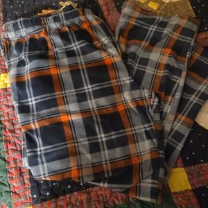 Stafford Mens Flannel Sleep Pants  Sz Xxlg Blue and Orange
